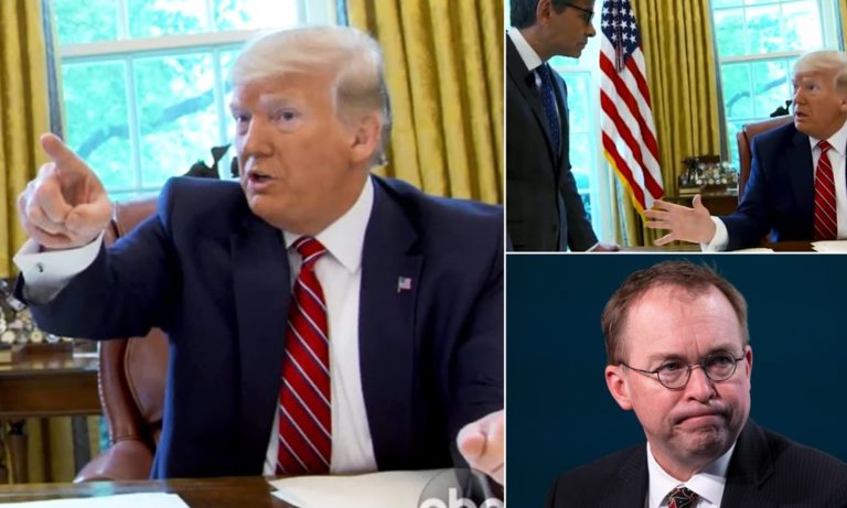 Mickey Mulvaney Asked to leave Oval Office