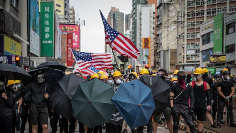 China blames the US for the Hong Kong protests