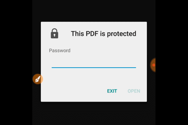 PDF File With Password Protection