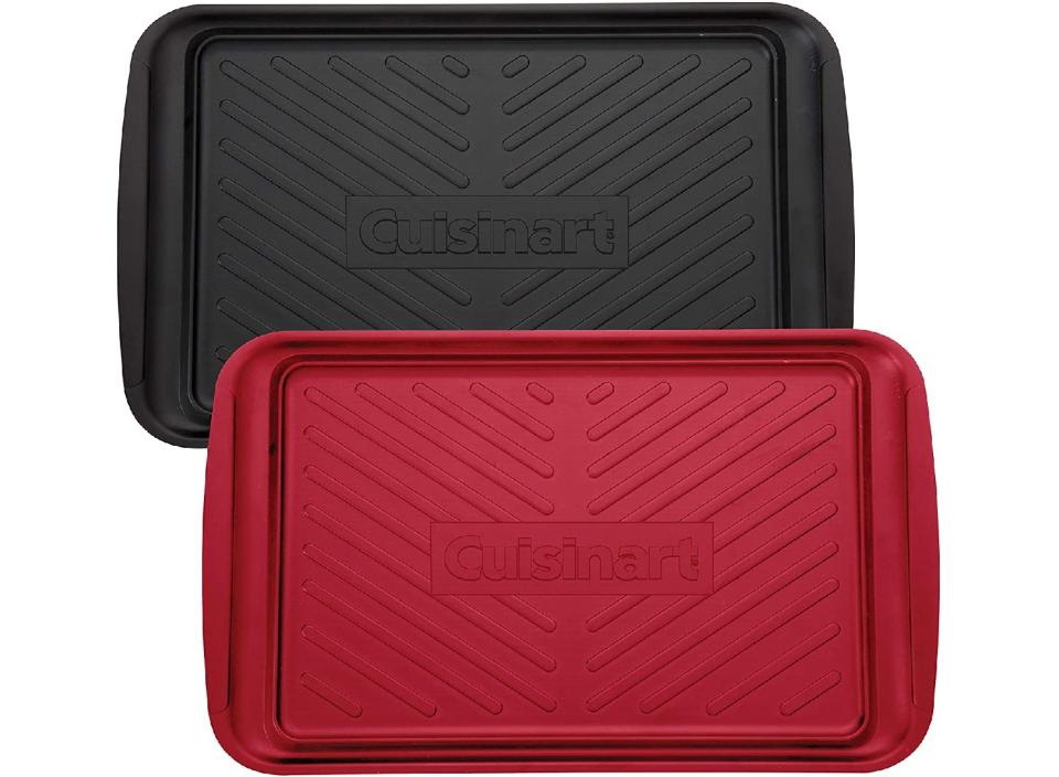 Prep and serve your food on these color-coded trays, so you don’t mix them up and contaminate your cooked food. (Source: Amazon)